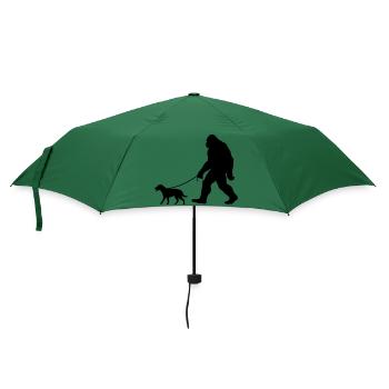 Bigfoots bester Freund: - Regenschirm (klein) - Flaschengrün - Vorne
