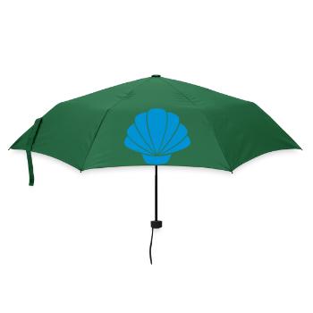Muschel - Regenschirm (klein) - Flaschengrün - Vorne