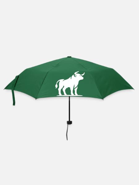 stier tier - Regenschirm (klein) - Flaschengrün