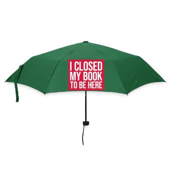 I closed my book - Regenschirm (klein) - Flaschengrün - Vorne