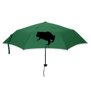 Frosch - Regenschirm (klein) - Flaschengrün - Vorne
