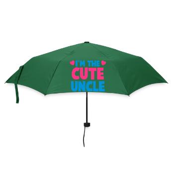 Ich bin der nette Onkel! - Regenschirm (klein) - Flaschengrün - Vorne