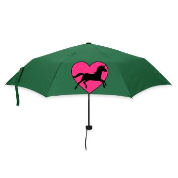 unicorn love - Regenschirm (klein) - Flaschengrün - Vorne
