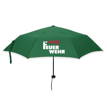 Freiwillige Feuerwehr - Regenschirm (klein) - Flaschengrün - Vorne