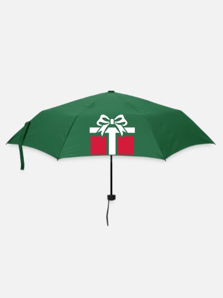 Weihnachtsgeschenke-Zauber - Regenschirm (klein) - Flaschengrün