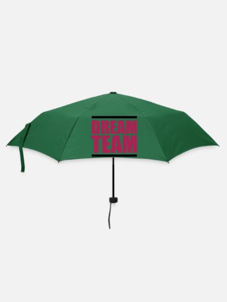 dream team - Regenschirm (klein) - Flaschengrün