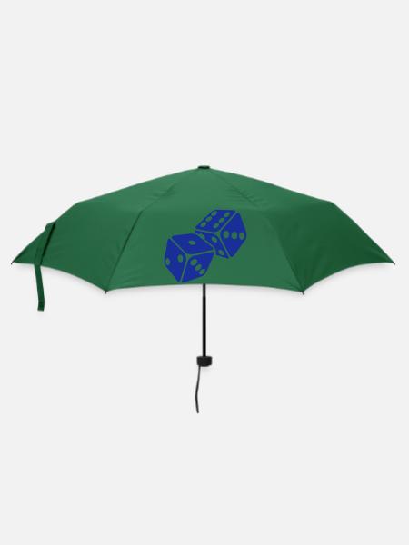 würfel - Regenschirm (klein) - Flaschengrün