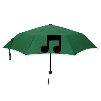 Musiknote - Regenschirm (klein) - Flaschengrün - Vorne