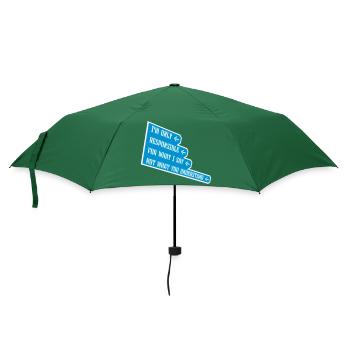 what I say Zitat - Regenschirm (klein) - Flaschengrün - Vorne