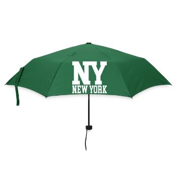 New York NY - Regenschirm (klein) - Flaschengrün - Vorne