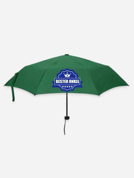 bester onkel - Regenschirm (klein) - Flaschengrün