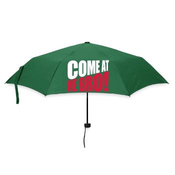 come at me bro - Regenschirm (klein) - Flaschengrün - Vorne