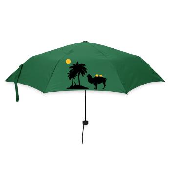 Kamel - Regenschirm (klein) - Flaschengrün - Vorne