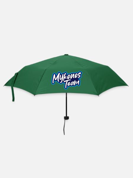 Mykonos Team - Regenschirm (klein) - Flaschengrün
