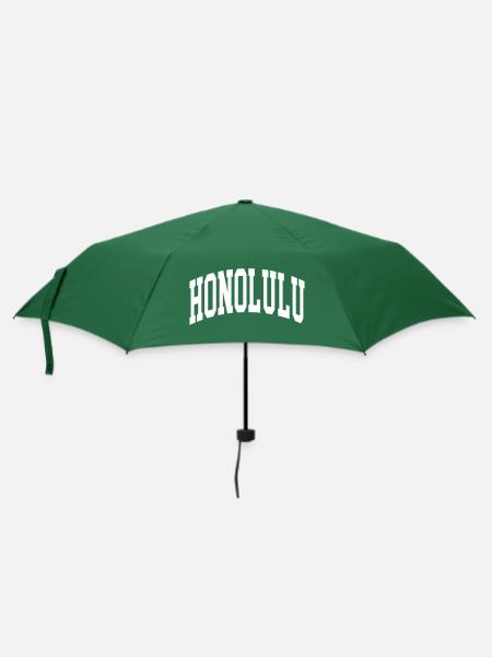Honolulu - Regenschirm (klein) - Flaschengrün