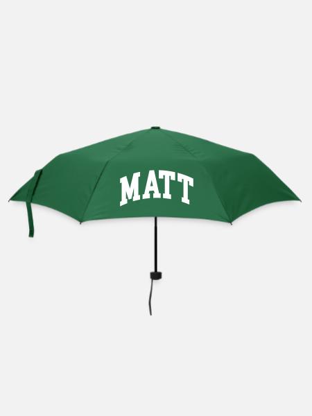 Matt - Regenschirm (klein) - Flaschengrün