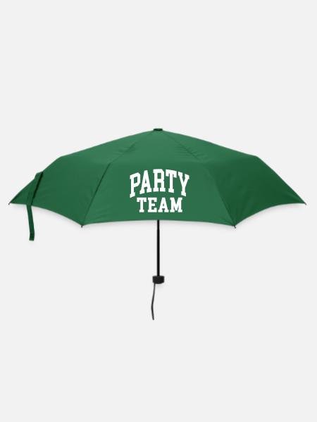 Party Team - Regenschirm (klein) - Flaschengrün