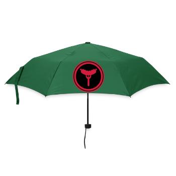 Wurst Gabel - Regenschirm (klein) - Flaschengrün - Vorne