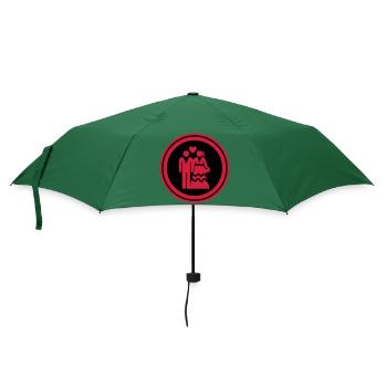 Paar Hochzeit Brautpaar - Regenschirm (klein) - Flaschengrün - Vorne