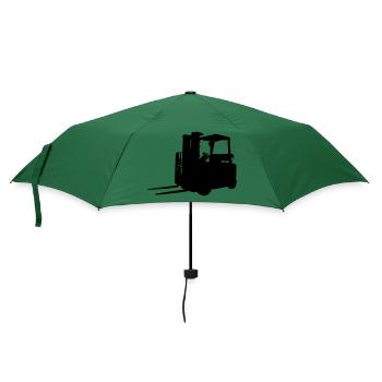 Gabelstapler - Regenschirm (klein) - Flaschengrün - Vorne