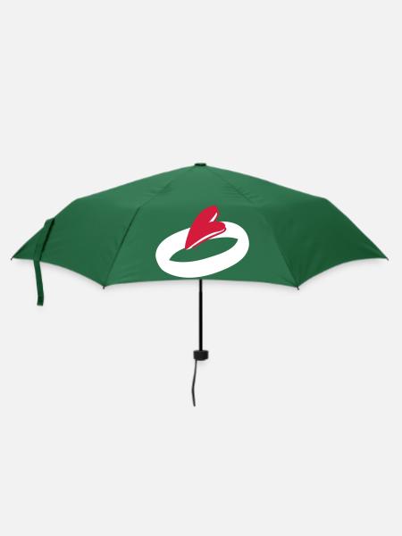 Trauringe zur Verlobung 3 - Regenschirm (klein) - Flaschengrün