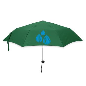 no more tears, keine Tränen mehr - Regenschirm (klein) - Flaschengrün - Vorne
