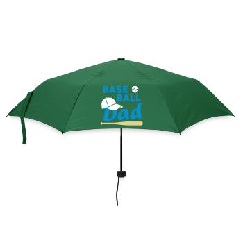 Baseball dad (Spielball, Baseballkappe, Baseballsc - Regenschirm (klein) - Flaschengrün - Vorne