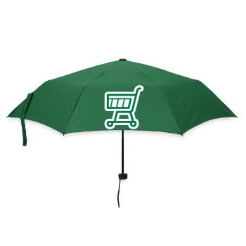 Einkaufswagen - Regenschirm (klein) - Flaschengrün - Vorne