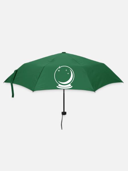 Glaskugel - Regenschirm (klein) - Flaschengrün