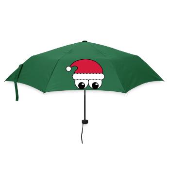 Santa Claus - Regenschirm (klein) - Flaschengrün - Vorne