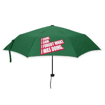 I came saw forget - Regenschirm (klein) - Flaschengrün - Vorne