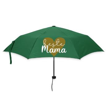 beste Mama - Regenschirm (klein) - Flaschengrün - Vorne