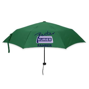 Bester Kurier Fahrer Gütertaxi - Regenschirm (klein) - Flaschengrün - Vorne