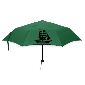 Segelschiff - Regenschirm (klein) - Flaschengrün - Vorne