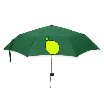 zitrone - Regenschirm (klein) - Flaschengrün - Vorne