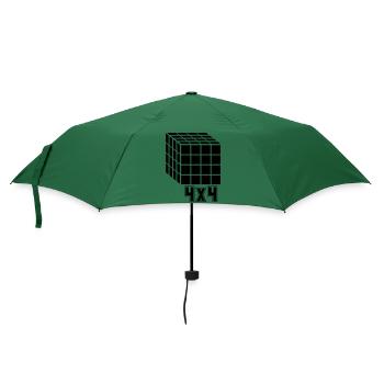 4x4 Würfel Cube - Regenschirm (klein) - Flaschengrün - Vorne