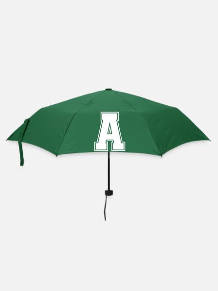 A Buchstabe - Regenschirm (klein) - Flaschengrün