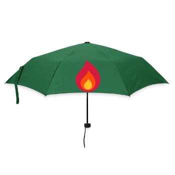 Vier - Regenschirm (klein) - Flaschengrün - Vorne