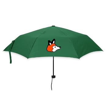Fuchs Rotfuchs Wildes Tier Schlauer Wald Bewohner - Regenschirm (klein) - Flaschengrün - Vorne