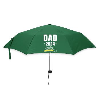 Dad 2024 Loading Papa - Regenschirm (klein) - Flaschengrün - Vorne