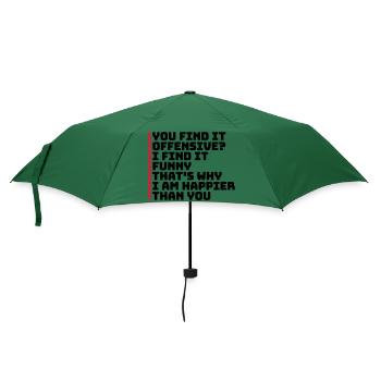 You find it offensive - Regenschirm (klein) - Flaschengrün - Vorne
