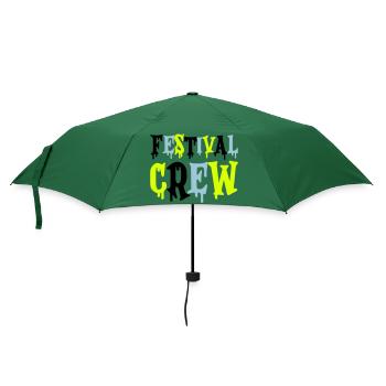 festival crew - Regenschirm (klein) - Flaschengrün - Vorne