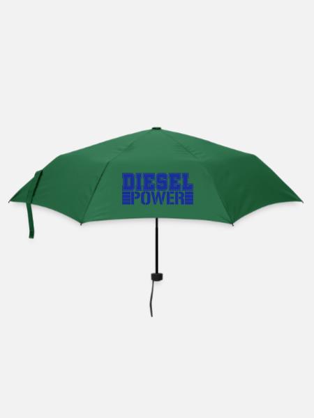Diesel Power | Farbe änderbar - Regenschirm (klein) - Flaschengrün
