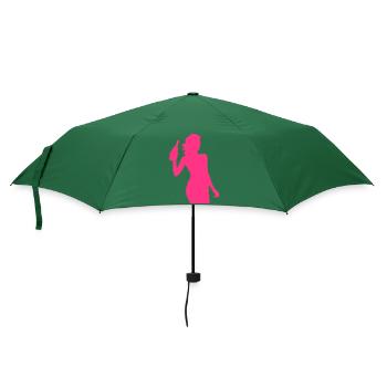 Frau Junggesellin Flasche Braut - Regenschirm (klein) - Flaschengrün - Vorne