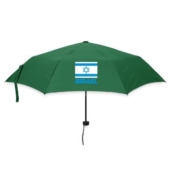 israel fahne - Regenschirm (klein) - Flaschengrün - Vorne