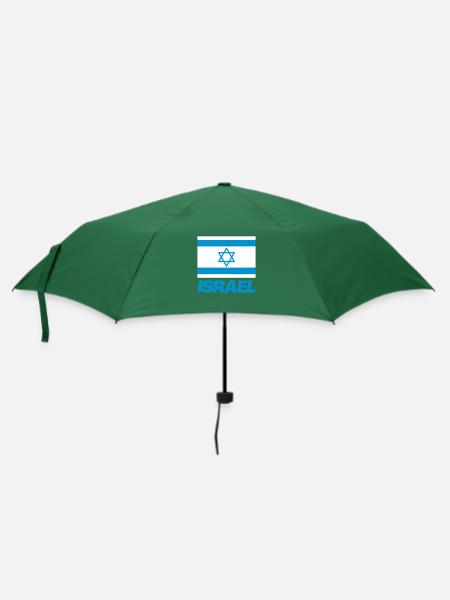 israel fahne - Regenschirm (klein) - Flaschengrün