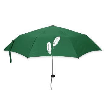 Federn - Regenschirm (klein) - Flaschengrün - Vorne