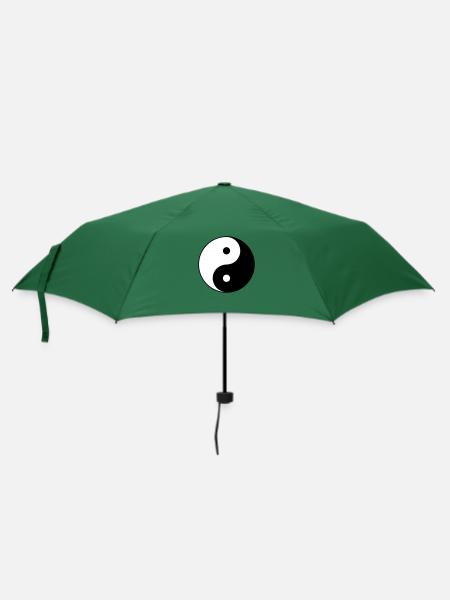 Yin Yang - Regenschirm (klein) - Flaschengrün
