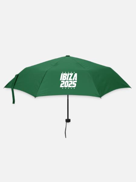 Ibiza 2025 - Regenschirm (klein) - Flaschengrün