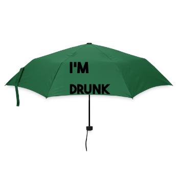 Ich bin betrunken. - Regenschirm (klein) - Flaschengrün - Vorne